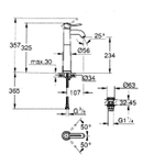 СМЕСИТЕЛЬ Д/УМЫВАЛЬНИКА GROHE START CLASSIC XL-SIZE DIY 23784000