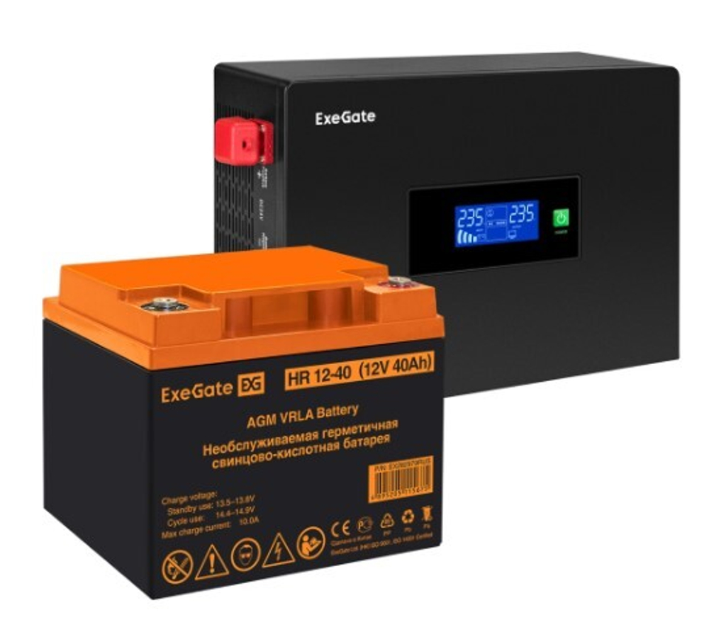 Комплект  Exegate IdealSine SR-600.LCD.2SH