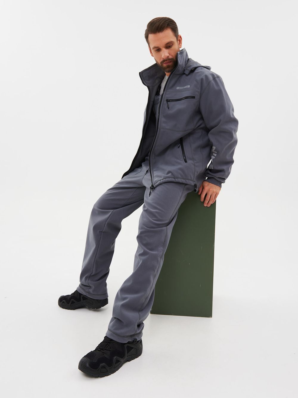 Костюм демисезонный Никс-Люкс ткань Alova Windblock цвет Серый