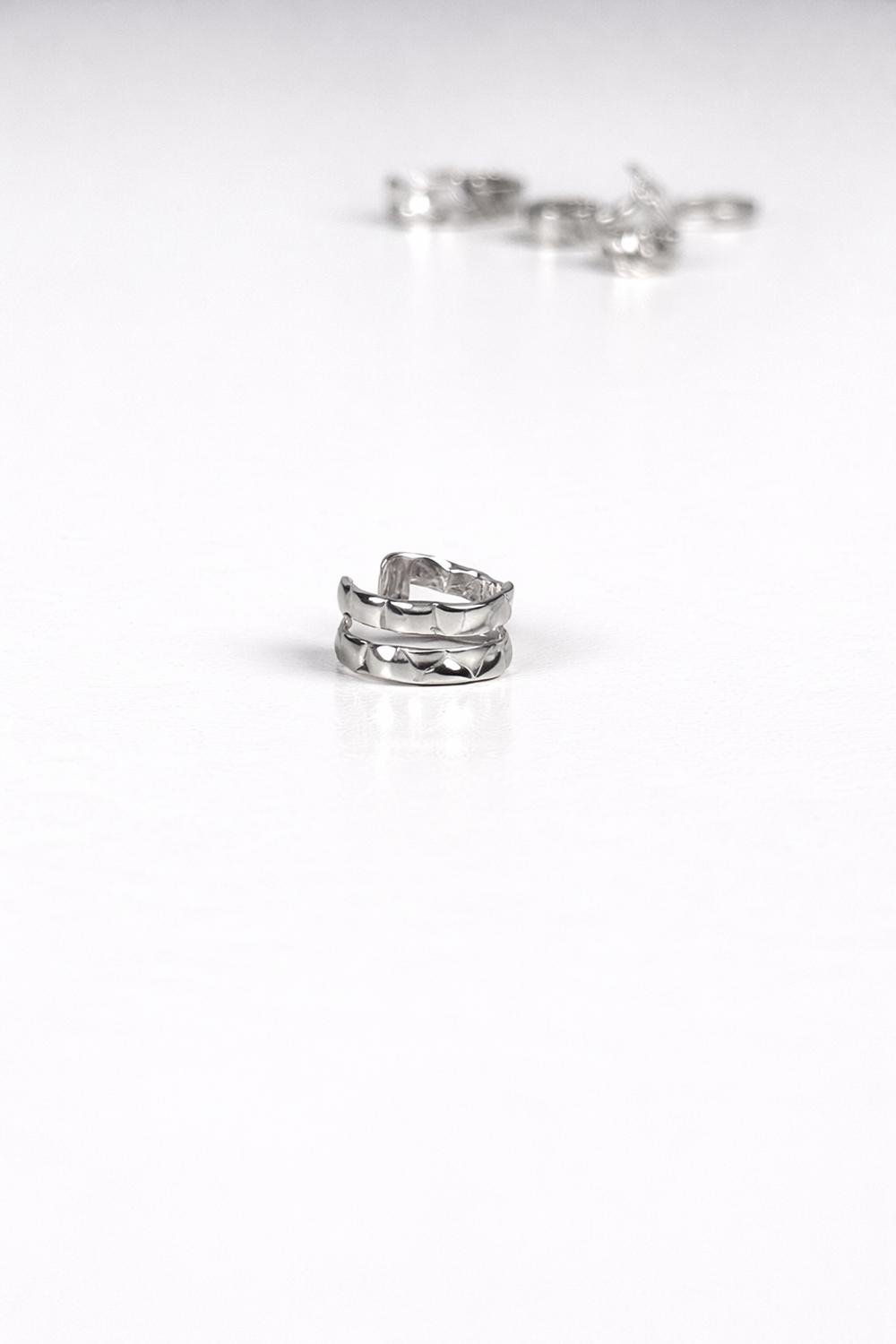 Кафф "Мятый" двойной