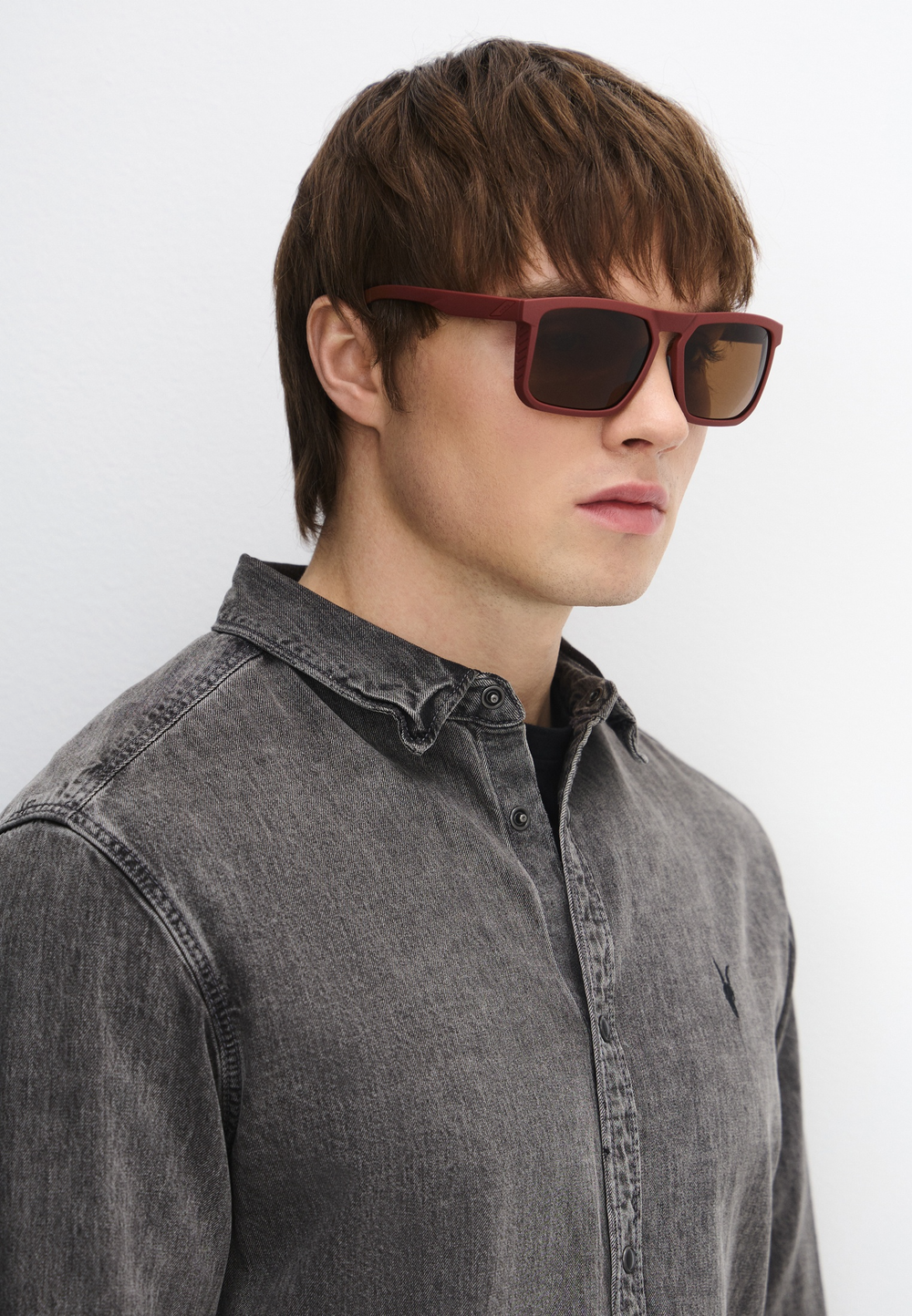 Спортивные очки 100% RENSHAW - Soft Tact Crimson - Bronze Lens