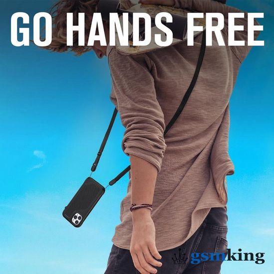 Crux Gear for iPhone Cases Shoulder Strap & Ring Stand Black (Чёрный)