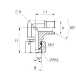 Соединение PFN90 BSP 1/8 - BSP 1/8