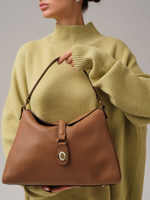 Кожаная сумка Azaro 30956 орех