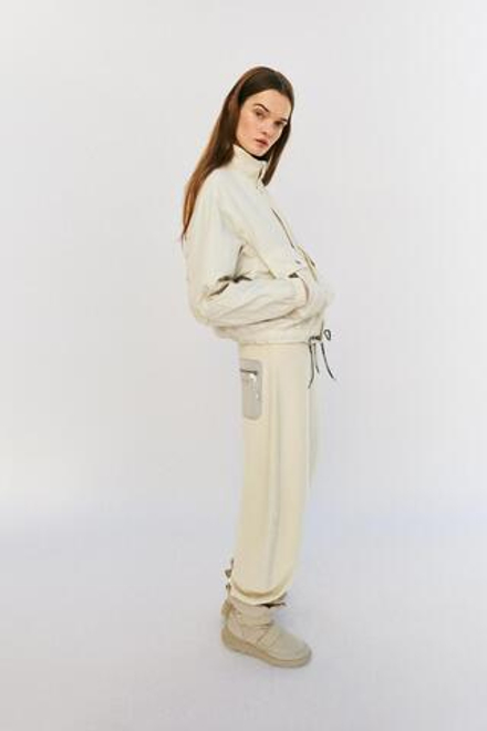 ZARA X AND WANDER ВЯЗАНЫЙ СВИТШОТ ИЗ СМЕСОВОЙ ШЕРСТИ, ЭКРЮ