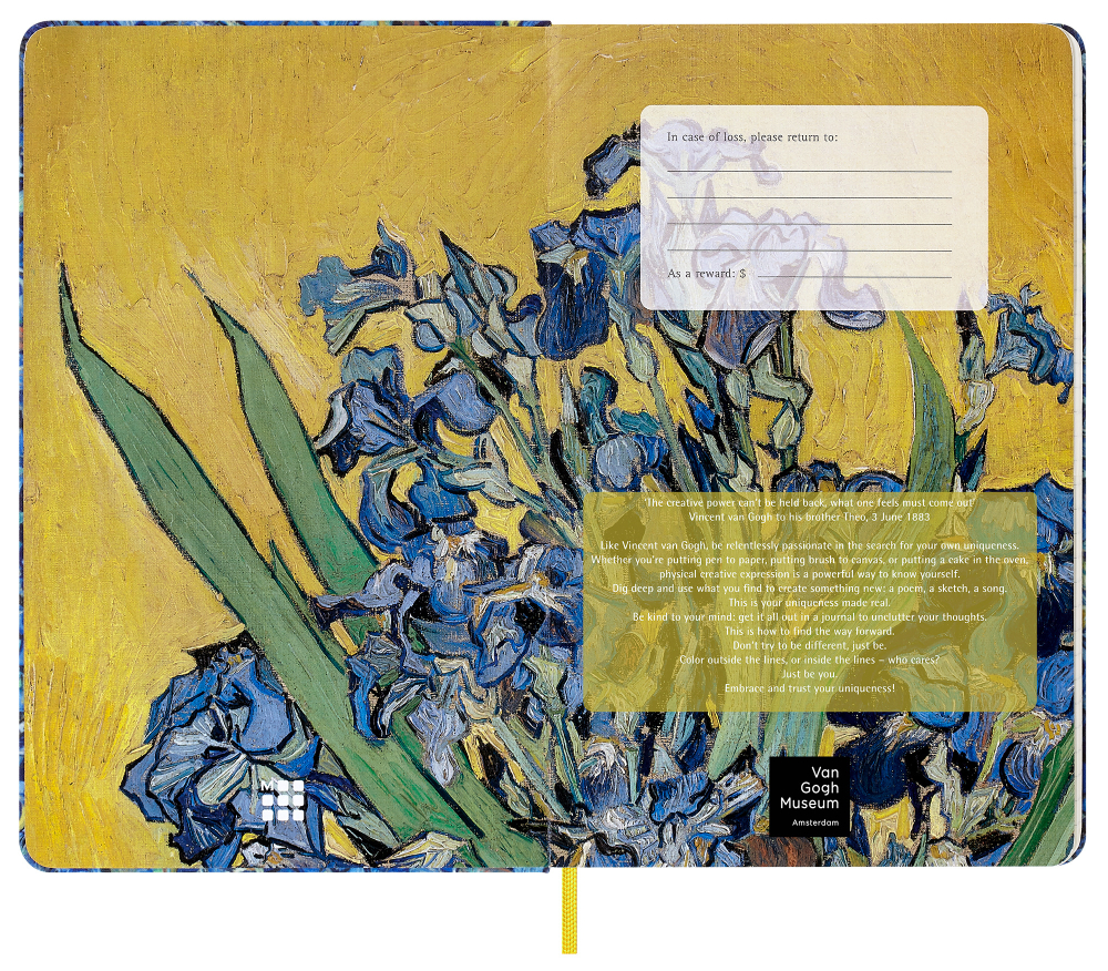 Блокнот Moleskine Limited Edition VAN GOGH MUSEUM (SKQP060VANGOGH) 13х21 см, 240 стр. в линейку, синий