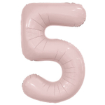 Шар фольгированный Цифра 5 101 см (Розовый)
