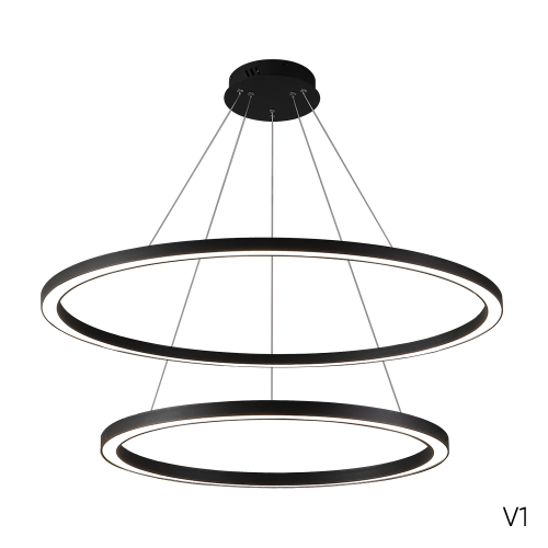 Подвесная светодиодная люстра Crystal Lux FORTUNA SP123W LED BLACK