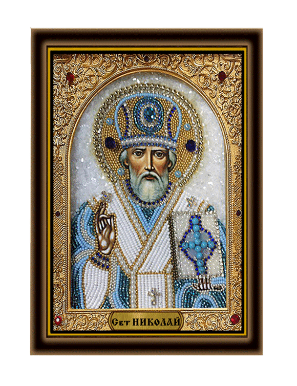 Святитель Николай Мирликийский чудотворец, в киоте