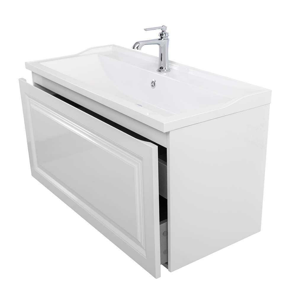 Мебель для ванной комнаты подвесная Cezares GIUBILEO-N-80-1C-SO-BL 80см Bianco Lucido