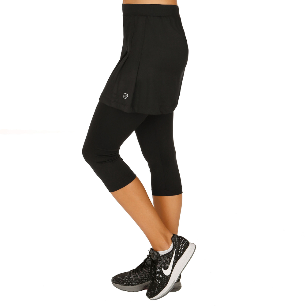 Женская теннисная юбка Limited Sports Club Fancy Scapri With 7/8 Tights Women - Black, White