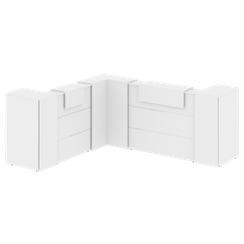 Onix Ресепшн O.R-K-33 Белый Бриллиант 2607*3007*1187