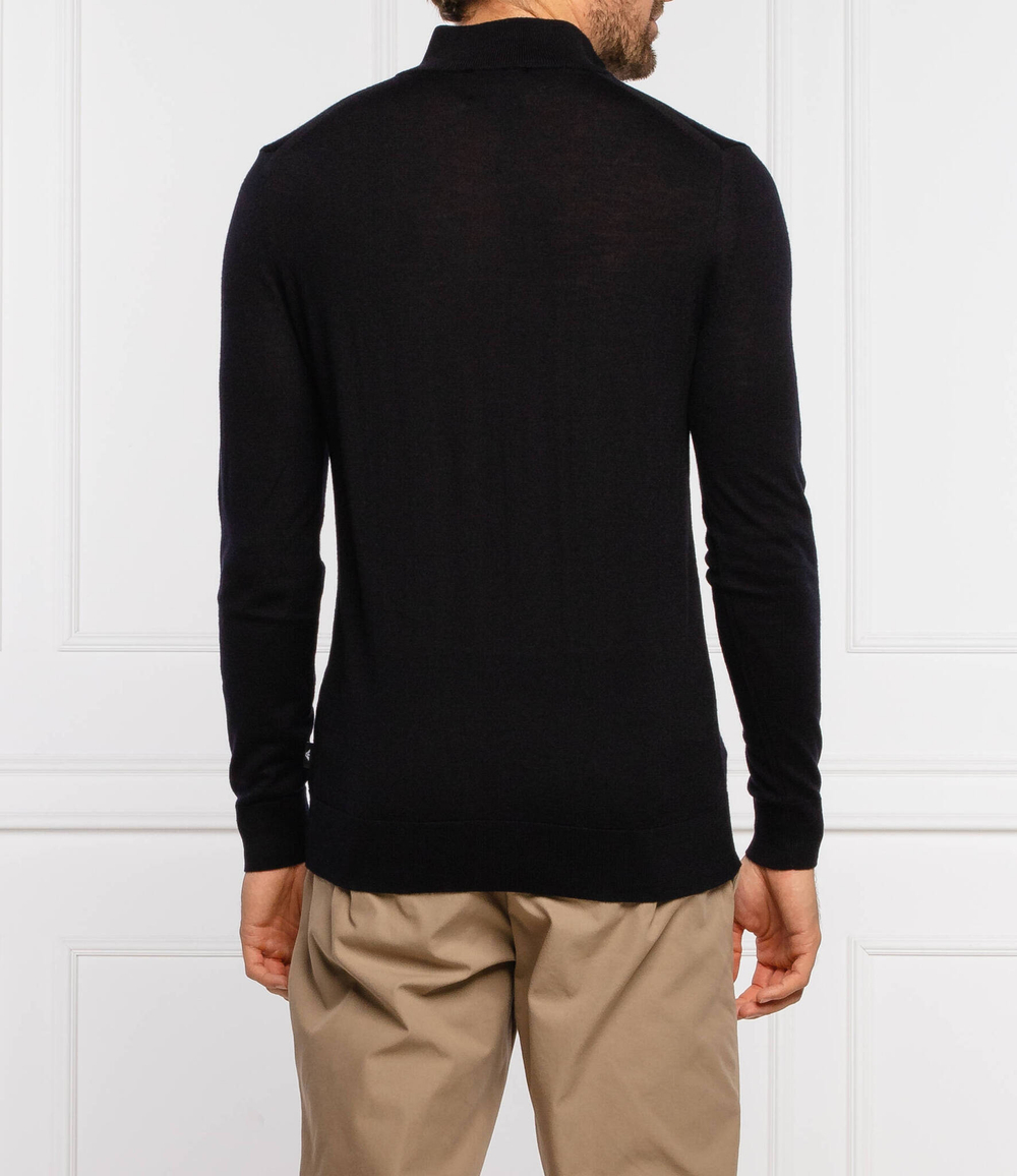 Хлопковый свитер Emporio Armani - темно-синий(8N1MUX 1MJXZ)
