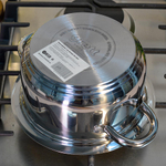 Кастрюля 1,8л нерж "Астра", d16см, h9см с металлической крышкой, ТРС, капсульное дно, индукция