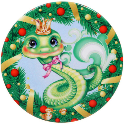 Подставка под кружку керамическая 10см «Царевна Змейка Кику»