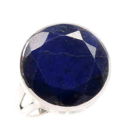 Кольцо "Классика круг" лазурит