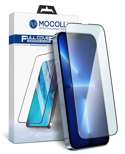Защитное стекло iPhone 14 Plus / 13 Pro Max 6.7" Mocoll (черный)