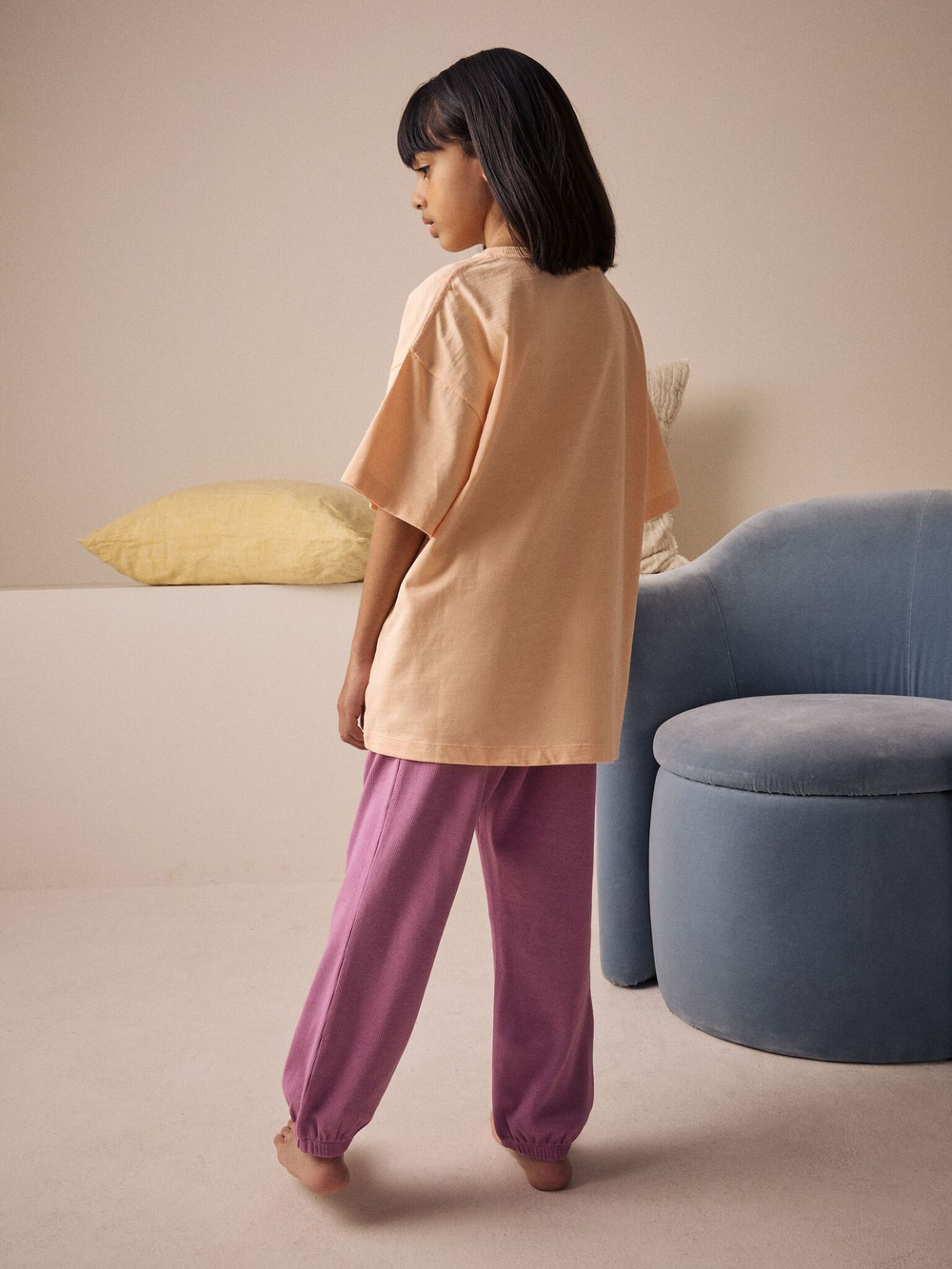 Пижама для девочки Next AC2-712, Персиковый, Розовый