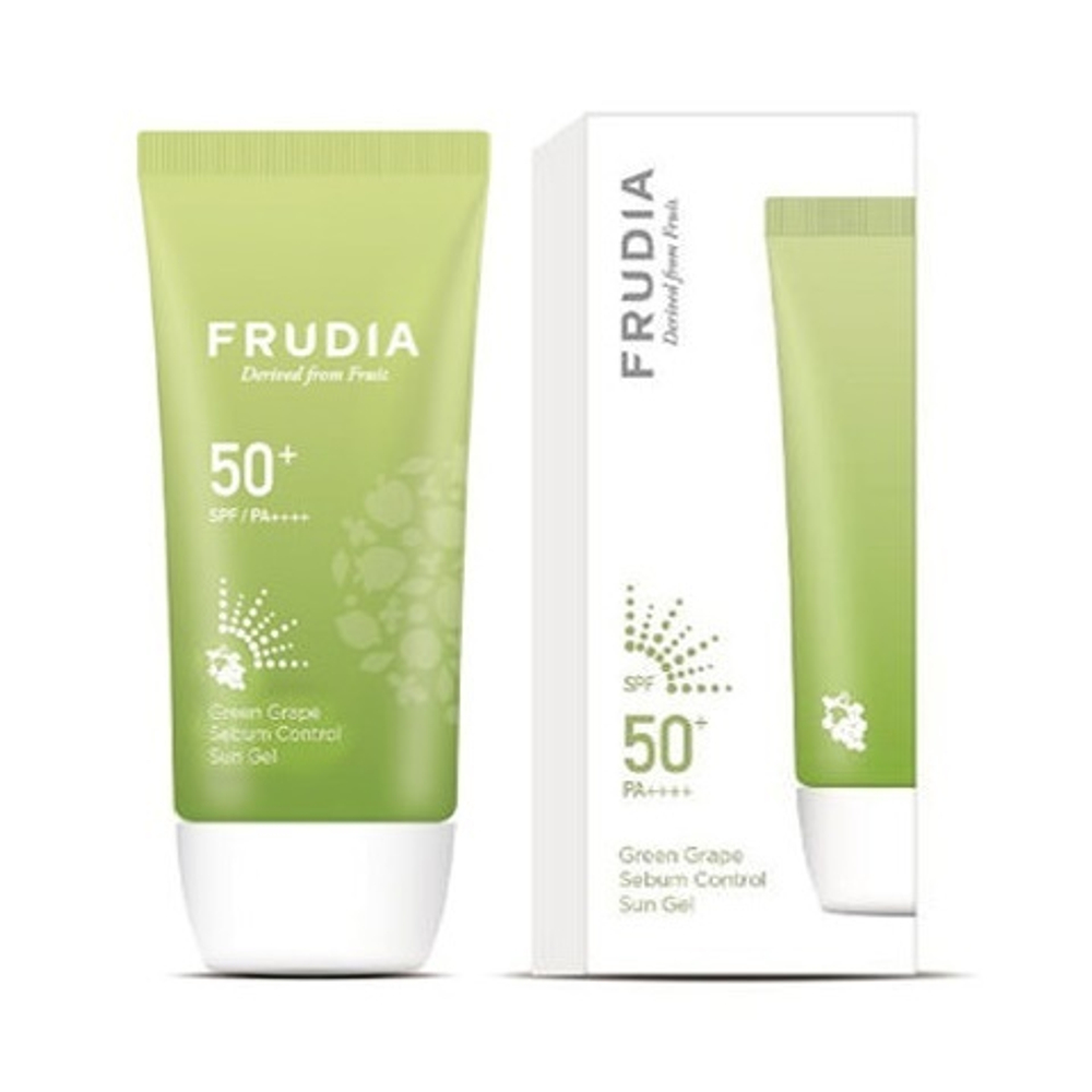 Гель солнезащитный с зеленым виноградом Себум контроль SPF50+ PA++++ Frudia Green Grape Sebum Control Cooling Sun Gel 50г