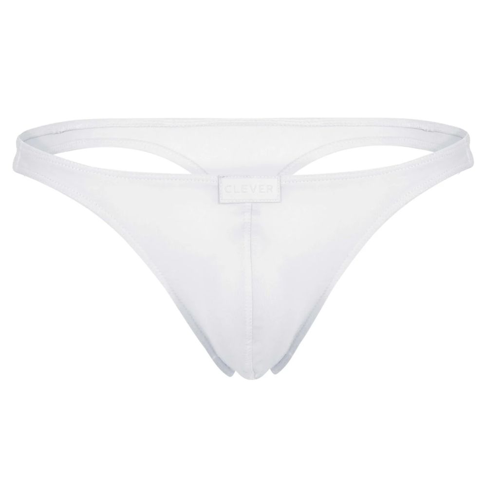 Мужские трусы тонги белые Clever Moda DESIRABLE THONG 183001