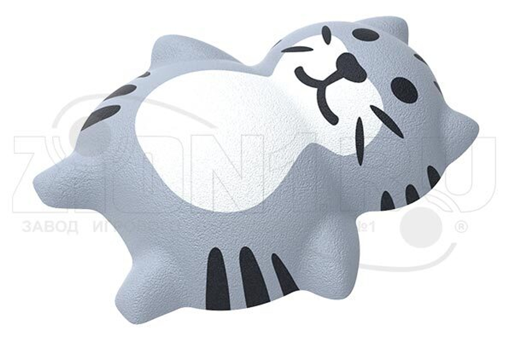 Резиновая фигура 3D Кот для детских площадок