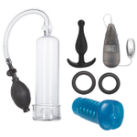 Набор настоящего мужчины His Ultimate Sta-Hard Kit (Цвет: прозрачный, синий, черный, серебряный)