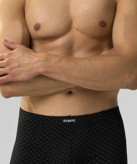 Трусы мужские боксеры (3шт), Atlantic 3MH-197, серый меланж + черный + изумрудный