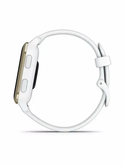 Смарт-часы Garmin Venu Sq 2 белые с кремово-золотым алюминиевым безелем
