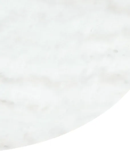 Журнальный столик Sheffield Ø80 см, белый мрамор