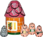 Матрешка "Три поросенка" 5в1: дом, волк, 3 поросенка
