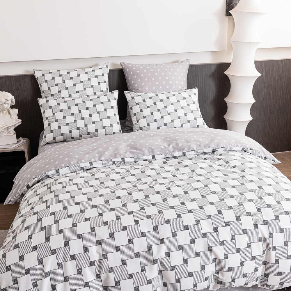 Комплект постельного белья Люкс Сатин 100% хлопок на резинке AR352