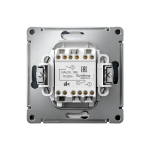 ARTGALLERY 2-клавишный ВЫКЛЮЧАТЕЛЬ ДЛЯ ЖАЛЮЗИ, 2х сх.4, 10А, механизм, быстрозажим. клем., ГРИФЕЛЬ