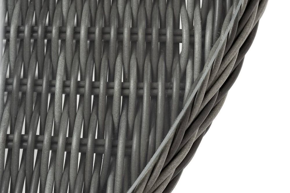 "Эспрессо" плетеный круглый стол, диаметр 118 см, цвет графит