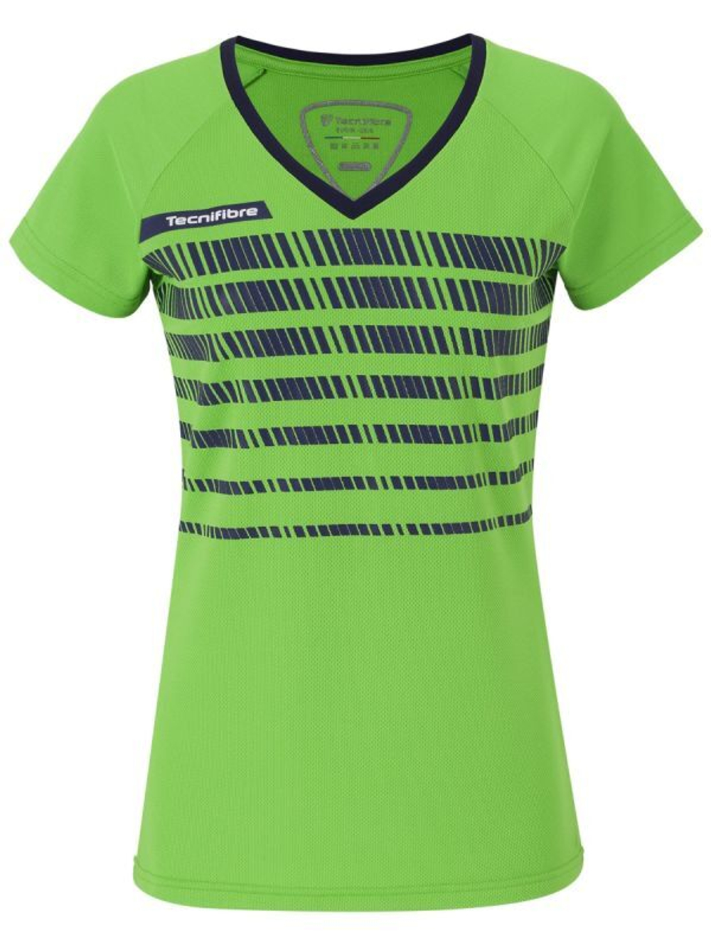 Женская теннисная футболка Tecnifibre Lady F2 T-Shirt - зеленый