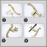 Съемник подшипников универсальный 2-3 х лапый шарнирный 12", 300 мм. двухсторонний для шкивов, шестерен, ступиц