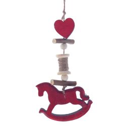 GAEM Украшение новогоднее "Лошадка", L8 W1,5 H16 см, 4в.