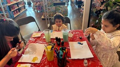 Colorful Weekend Workshops Held for Kids at “Ali & Nino” Crescent Mall