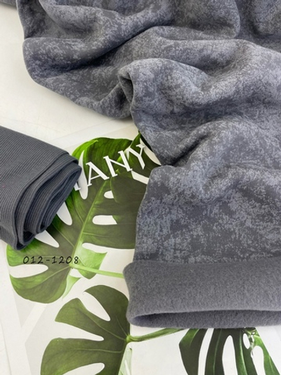 СЕРЫЙ - Кашкорсе с лайкрой, компакт пенье (КРВ330)