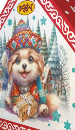 Новогодний сладкий подарок Восточная сказка  ( Кондитерская фабрика РАХАТ 350 гр. )