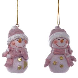 GAEM Фигурка декоративная подвесная "Снеговик", L4 W3 H6 см, 2в.
