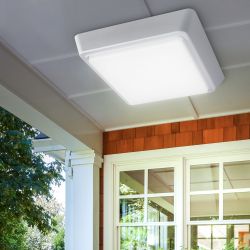 Светильник ЖКХ светодиодный ЭРА SPB-302-2-4K-10 IP40 10Вт 4000К 170 с акустическим датчиком квадратный накладной