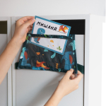 Кармашки для детского сада на липучке. Динозавры принт