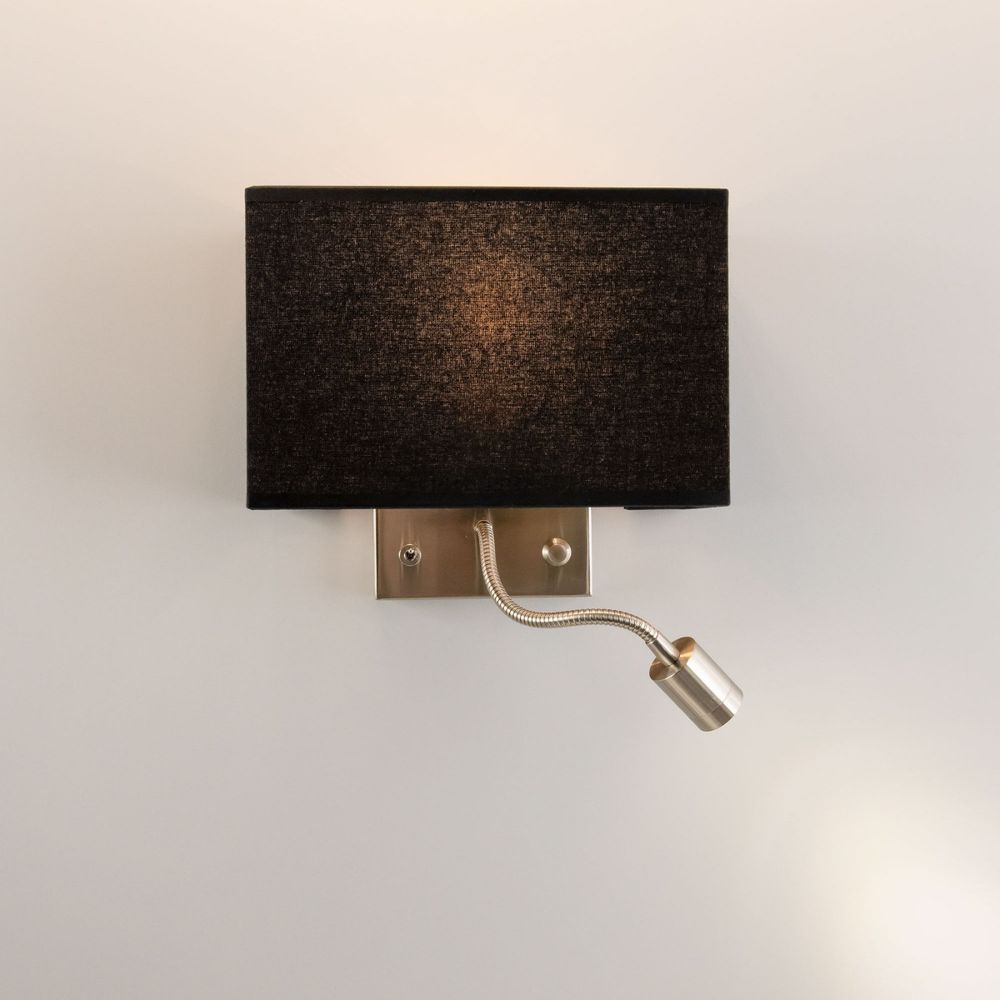 Citiluх Декарт CL704301 Бра с чёрным абажуром и диммером