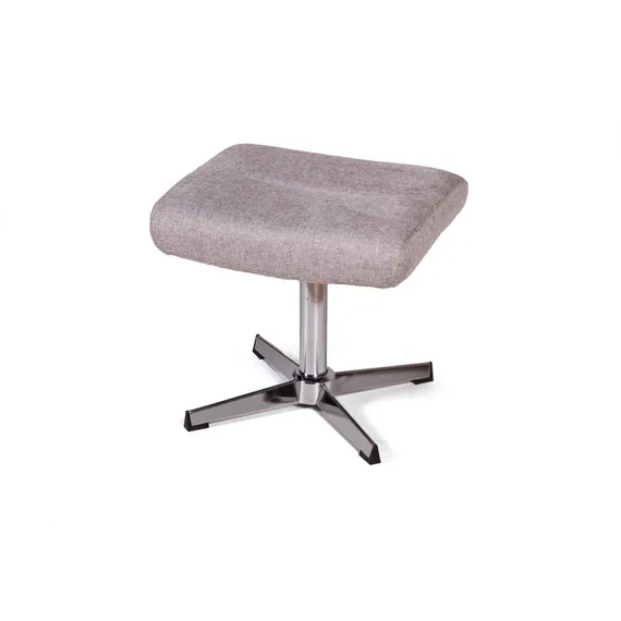 Кресло-качалка с оттоманкой Andrea, серое