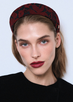 Кокошник из черного жаккарда