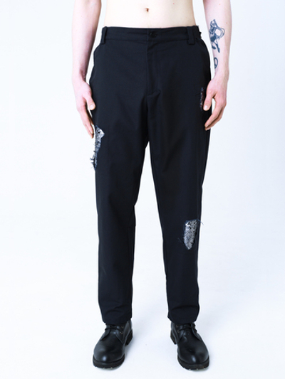 Брюки "Бессмертные" с пайетками. Черные