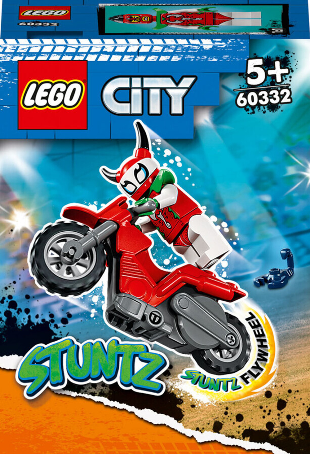 Конструктор LEGO City 60332 Трюковой мотоцикл Отчаянной Скорпионессы