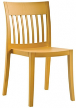 Стул пластиковый Papatya Eden-S, темно-желтый