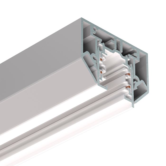 Трехфазный трек (в натяжной потолок) Ledron АВД-4710 (5102) White