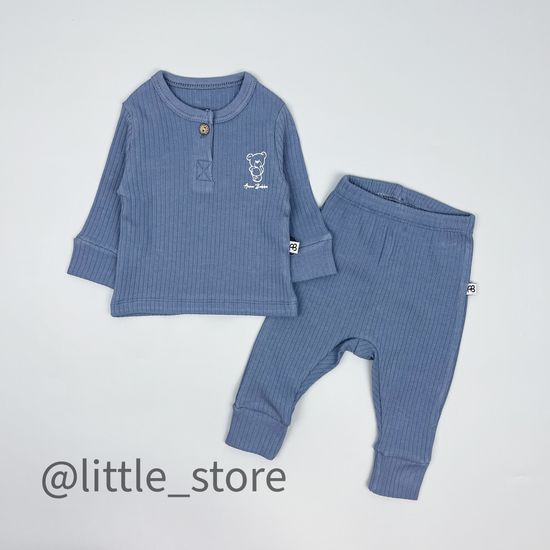 Комплект "Original" из фактурного хлопка, Туман